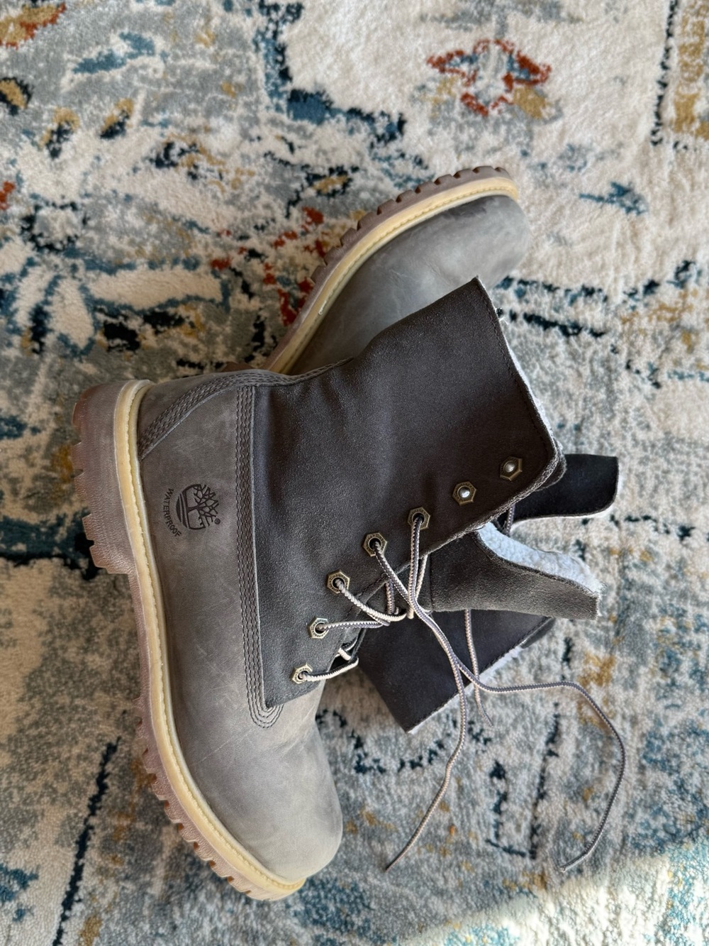 Timberland Women's Gray and Dark Gray Ankle Boots